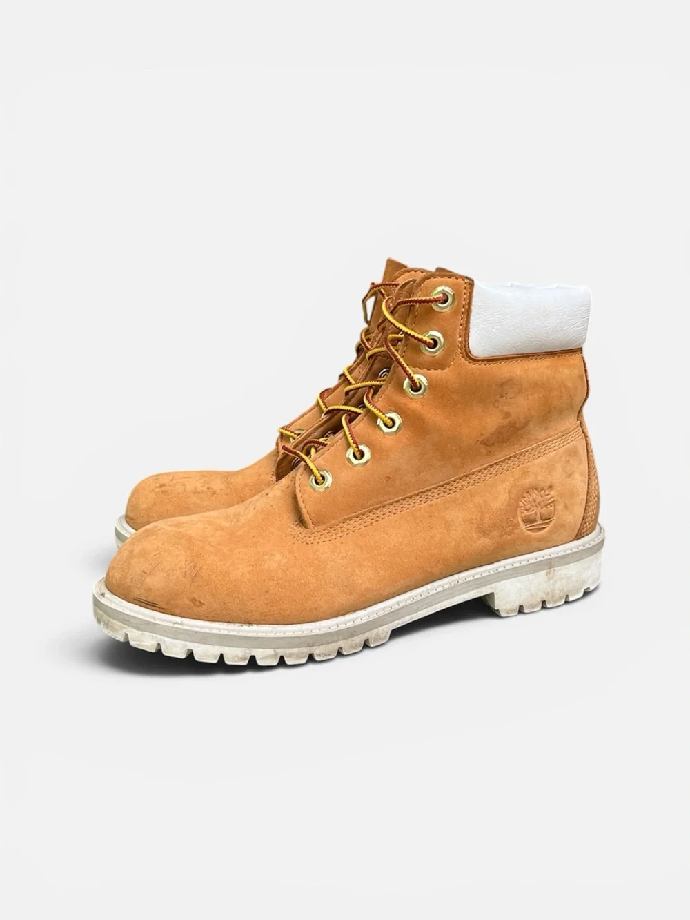 Timberland Premium 6-Inch Waterproof Boots in Wheat/White Boys US Size 6; EU 39